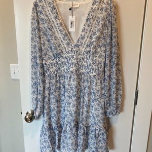 SugarLips Stop and Stare Floral Ruffle Mini Dress